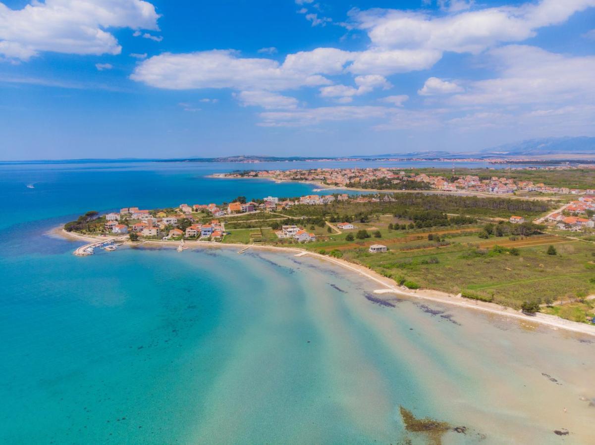 Jimmys Beach Privlaka - Direkt Am Meer, Tollem Blick Und Beheiztem Pool Exteriör bild